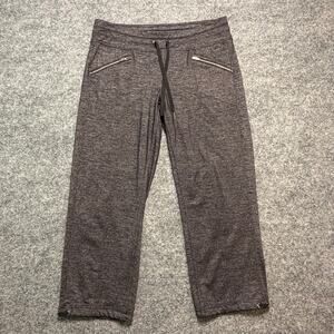 Athleta Metro Quest Capri Yoga Fitness Pant Heathered Black Size Small